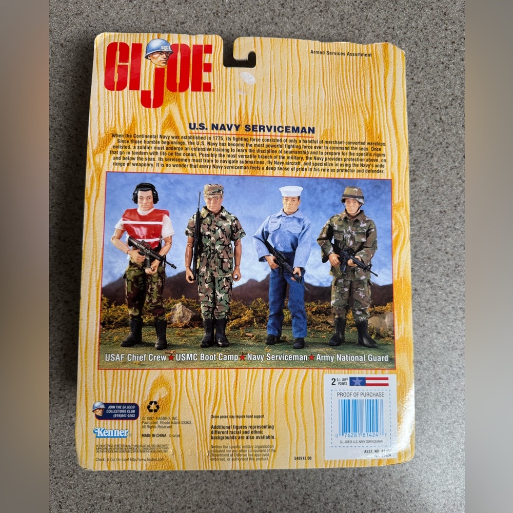 1997 G.I. Joe U.S. Navy Serviceman Fully Posable Figure NWT - Picture 2 of 16